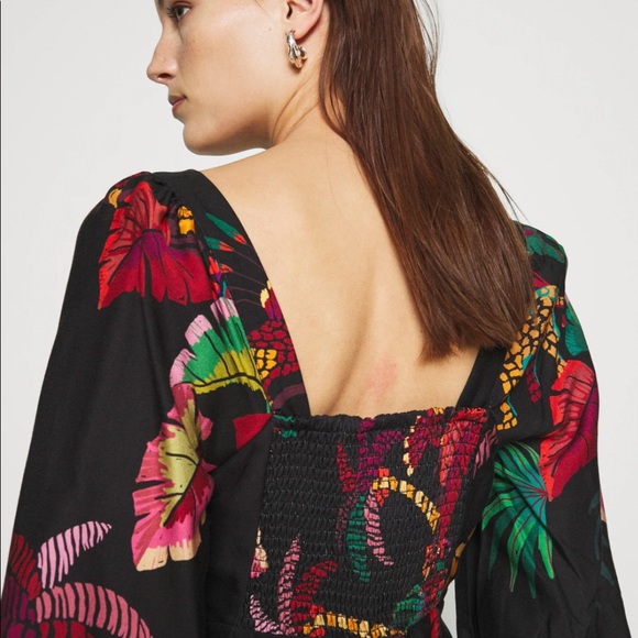 FARM RIO JUNGLE COLORS MINI DRESS - Picture 5 of 15